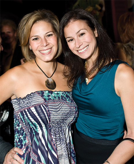 Amanda Tomel (sister) + Sarina Tomel -LI Pulse Magazine Oct 2011 Cover Party - photo taken by Stephen Lang, Photographer