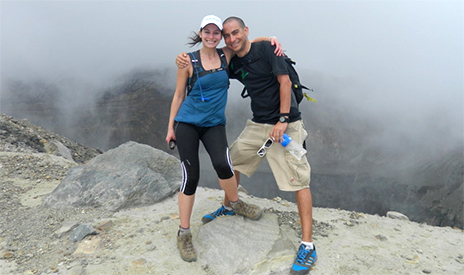 Sarina + Martin, GAdventures Tour Guide. Conquered hiking Volcan Santa Ana – highest active volcano in El Salvador! GAdventures Volcano Trail Tour – 1/2013