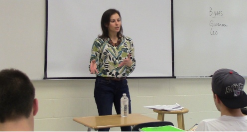 Sarina as a Class Speaker for High School Seniors at Half Hollow Hills West, Dix Hills, NY 4/2014