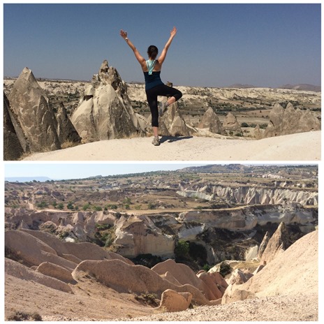 Cappadocia Hike on my birthday! - Cappadocia, Turkey, August 2014 - Absolute Turkey GAdventures Tour
(Oh, by the way, Arianna Huffington shared this same photo on Instagram!! #HowIThrive #CRSelf)